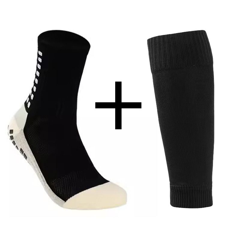 Calzini da calcio con punti di colla, calzini sportivi antiscivolo, calzini da calcio professionali, set con fondo in asciugamano anti-attrito_voghion.com