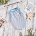 Clothes Teddy Bichon Small Dog Puppy Pet Color Stripe Warm Vest Winter Wear_voghion.com