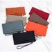 Leather Hand Wallet, Women's 2025 Autumn And Winter New Ultra-thin Zipper Mobile Phone Bag, Large Capacity And Light Wrist Wallet_voghion.com