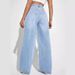 Women's Clothing Jeans Women's High Waist Slim Straight Denim Trousers_voghion.com