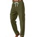 Men's Corduroy Work Pants – Relaxed Fit Cargo Pants With Multi-Pockets (S-XXXL, Army Green/Black/Navy, Breathable Polyester)_voghion.com