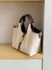 Women's Basket Versatile Bucket Handbag 2024 New Large Capacity Commuter Shoulder Crossbody Tote Bag_voghion.com