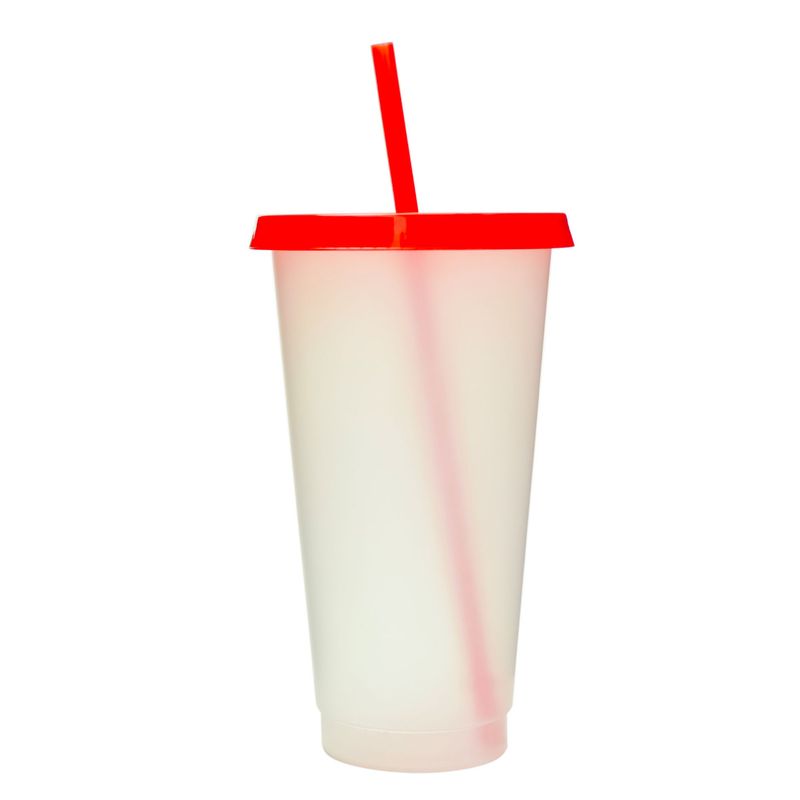 Opakowanie 15 słomek do kawy mrożonej, podróżne, urodzinowe, wielokrotnego użytku plastikowe kubki_voghion.com