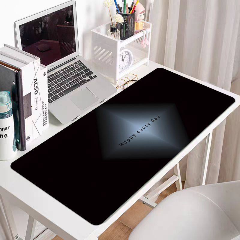 Unbeatable Quality Minimalist Gradient Mouse Oversized Fancy Black Pink Boys And Girls Desk Pad Office Computer Keyboard Table Mat_voghion.com