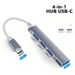 4 Port Multi Splitter Type C HUB 3.0 USB 3.1 Adapter OTG For Xiaomi Lenovo Book 13 15 Air Pro PC Computer Accessories_voghion.com