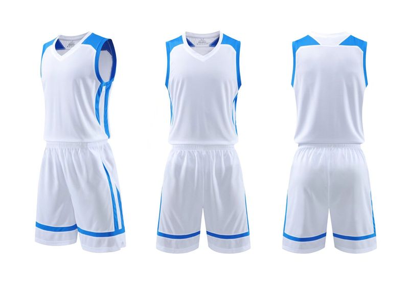 Basketball suit set, men's training team uniform, student sports game printed, breathable and trendy jersey for summer_voghion.com