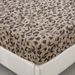 Brown Leopard Print Polyester 3D Printed Bedspread_voghion.com