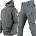 【 Bien évalué 】 Ensemble d'assaut en peau de requin pour homme, veste polaire automne-hiver, coque souple_voghion.com