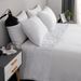 Lakástextil ágyneműhuzat, háromrészes, fehér bársony patchwork paplanhuzat-szett_voghion.com