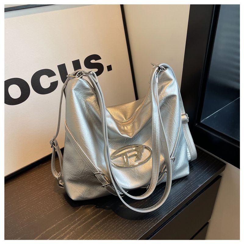 Large Capacity Commuter Soft Leather Multifunctional Women's 2025 Spring And Summer New Fashion Leisure Shoulder Bag_voghion.com