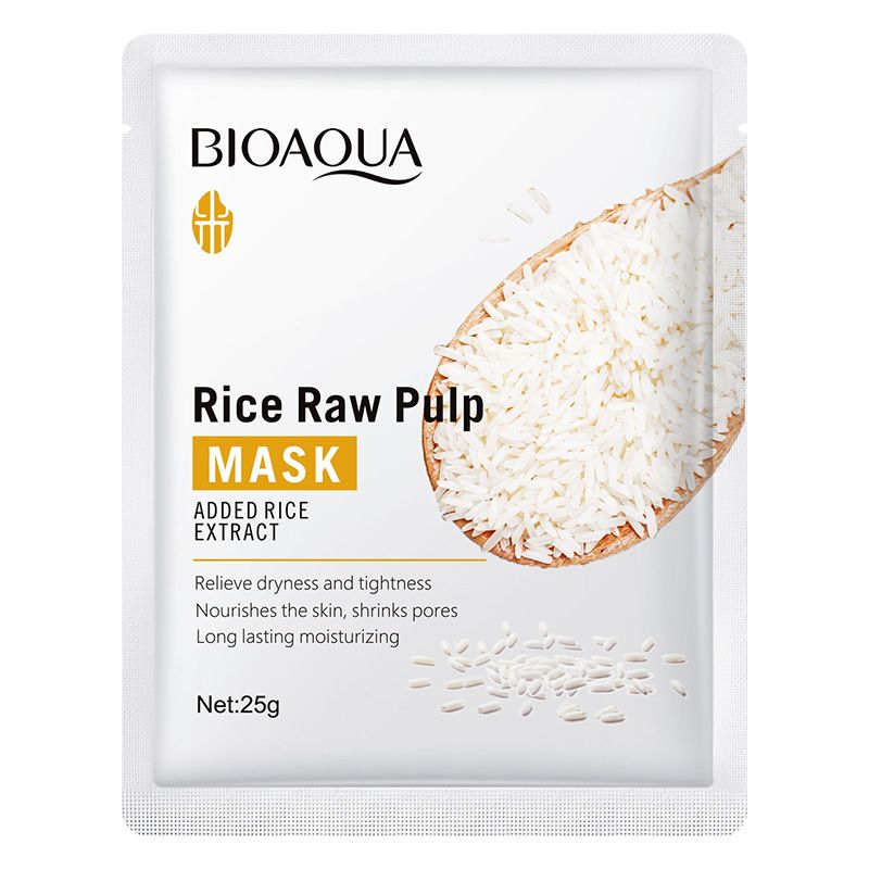 [] BIOAOUA Rice Original And Moisturizing Skin Care Patch Facial Mask_voghion.com