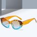 Polygonal Cat Eye Sunglasses - Personalized Stitching & Gradient Color (2025 Trendy INS Style, Fashion)_voghion.com