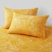 Yellow Luxury Bohemian Mattress Cover Polyester 3D Bedspread_voghion.com