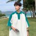 Vêtements pour hommes grande taille, hauts amples à manches courtes et blocs de couleurs pour l'été, polo pour hommes_voghion.com