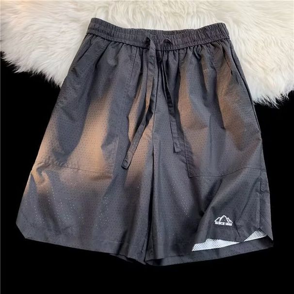 Herrenbekleidung Sommershorts aus dünnem Mesh aus Eisseide für Herren – leichte, schnelltrocknende Mesh-Sportshorts mit atmungsaktiver, lockerer Passform für Sport und Freizeit_voghion.com
