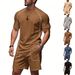 Men's Quick-Dry Sportswear Set - Breathable Short Sleeve T-Shirt & Comfortable Shorts For Gym, Running, Casual Wear | Lightweight Polyester_voghion.com