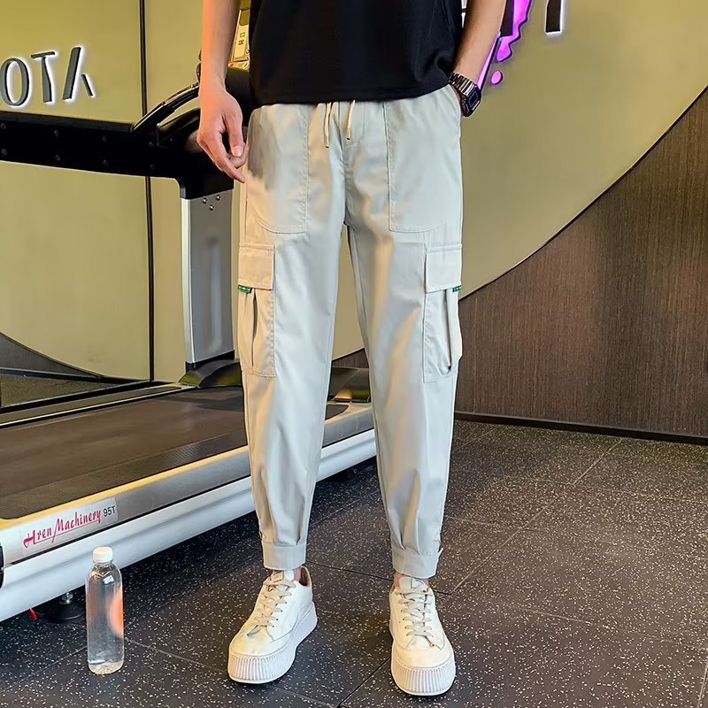 Ruffian casual for men New data fashion brand versatile cropped pants in spring and autumn 2023-- printable Tiktok face_voghion.com