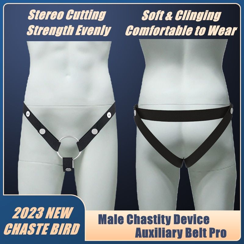Male Chastity Device Stereo Cutting Auxiliary Belt Elastic Band Adjustable Rope Scrotum Ring Underwear Woman Adult Sex_voghion.com
