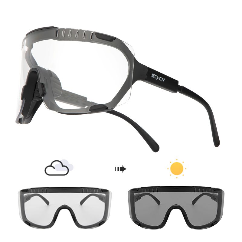 SCVCN Cycling Glasses Men UV400 photochromic cycling Sunglasses Women outdoor sports Bicycle Eyewear Hiking MTB Mountain road Bike Protection Goggles_voghion.com