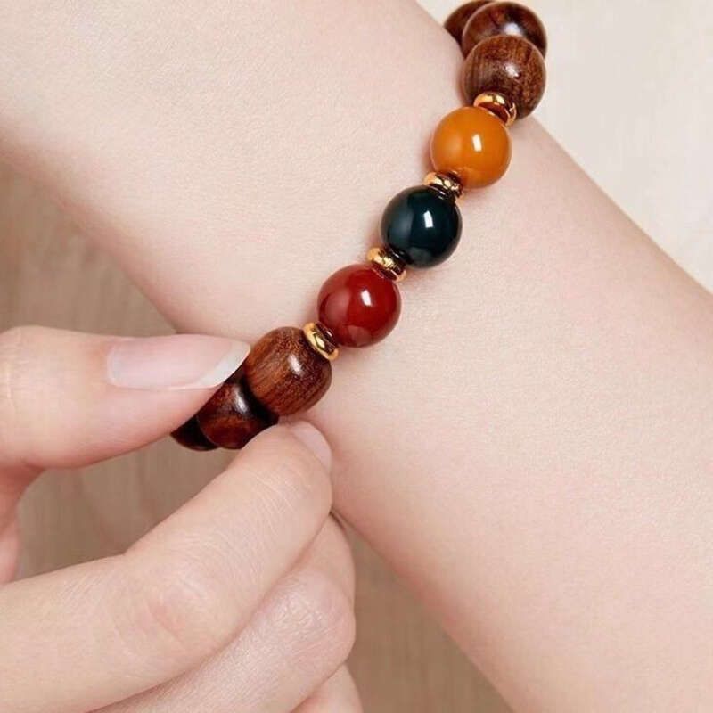 【 80% Repurchase Rate 】 Pure Natural Materials, Yellow Pear, Aged Buddha Beads, Fashionable Single Circle That Can Be_voghion.com