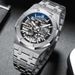 Montre mécanique automatique creuse pour homme, bracelet en acier, tendance, cadeau d'anniversaire ou de Saint-Valentin_voghion.com