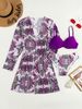 women's fashion three-piece bikini mesh  swimwear bikini_voghion.com