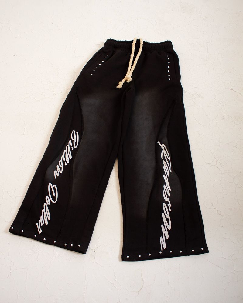 Women's Clothing Wide Leg Pants Stripe Design Loose Fit High Waist Casual Trousers Plus Size Elastic Waistband With_voghion.com