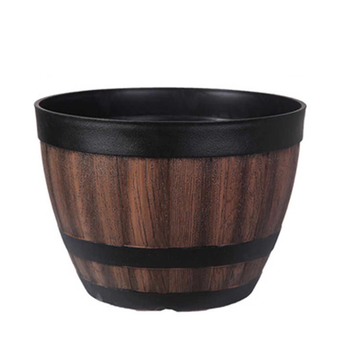 Bucket-liked Flower Pot Large Capacity Retro Planter For Home And Garden_voghion.com