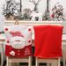 Juldekorationer nytt tyg tredimensionellt docka stolsöverdrag Jultomten bord och stolsöverdrag ätpinnar täcka stol ryggöverdrag_voghion.com