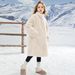 New thickened and warm girl's mink fur coat, children's baby stand up collar plush cold resistant long coat_voghion.com