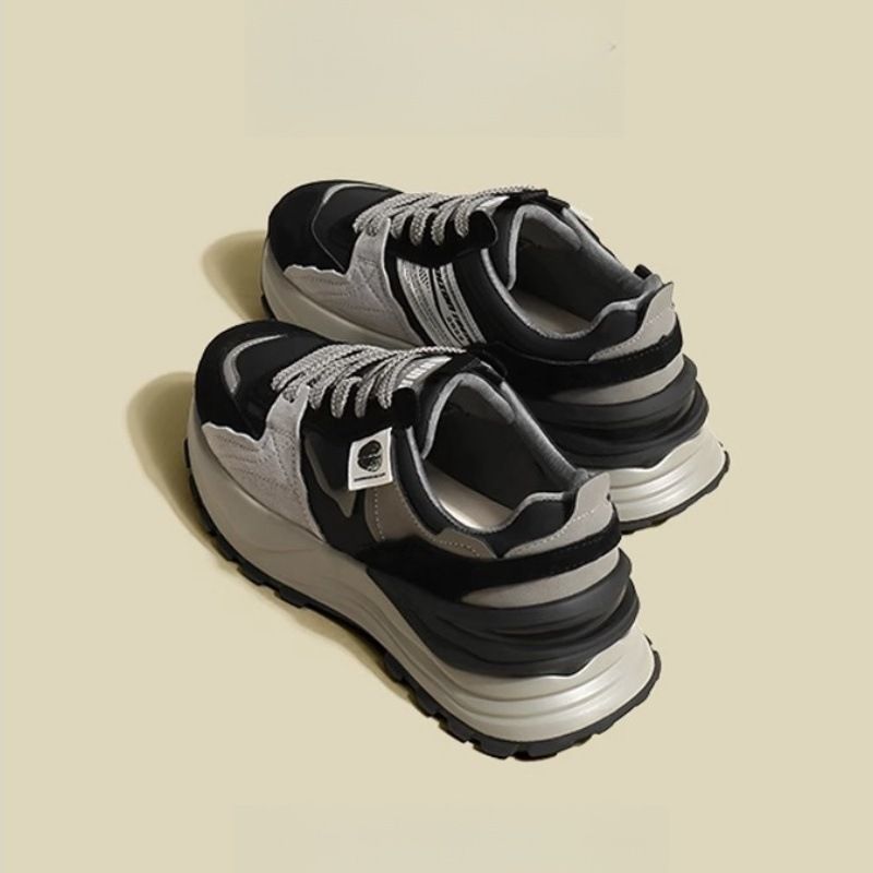 Ruoji 2022 Nuove scarpe Torre Retro Color Matching Frosted Fondo spesso Scarpe sportive casual All-match Scarpe Forrest Gump Donna Autunno e inverno_voghion.com