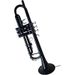 Blechblasinstrument Trompete für Anfänger, abgestufte schwarze Farbe, B-Dur-Band-Performance_voghion.com