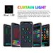 WS2812B Aknakardinavalgustid RGB String Light Bluetooth APP Juhtimine Jõuluhaldjas Magamistoa Pulmapuhkuse sisekujundus DC5V_voghion.com