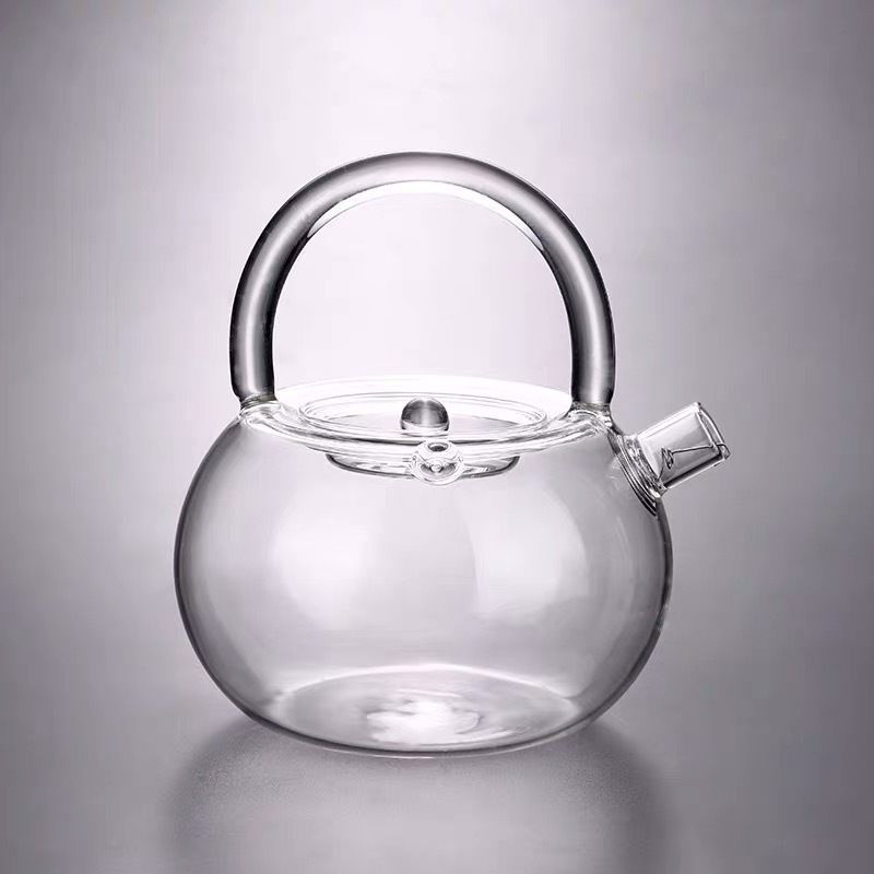 Bollitore elettrico in ceramica per preparare il tè con manico, realizzato a mano, per Kung Fu Maker_voghion.com