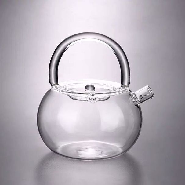 Bollitore elettrico in ceramica per preparare il tè con manico, realizzato a mano, per Kung Fu Maker_voghion.com