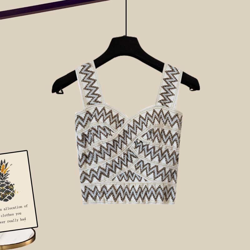 Women's Clothing Summer Suits For Women New Large Size Women's Clothing Shirt Top Suspenders With Denim Shorts Three Piece Suit_voghion.com