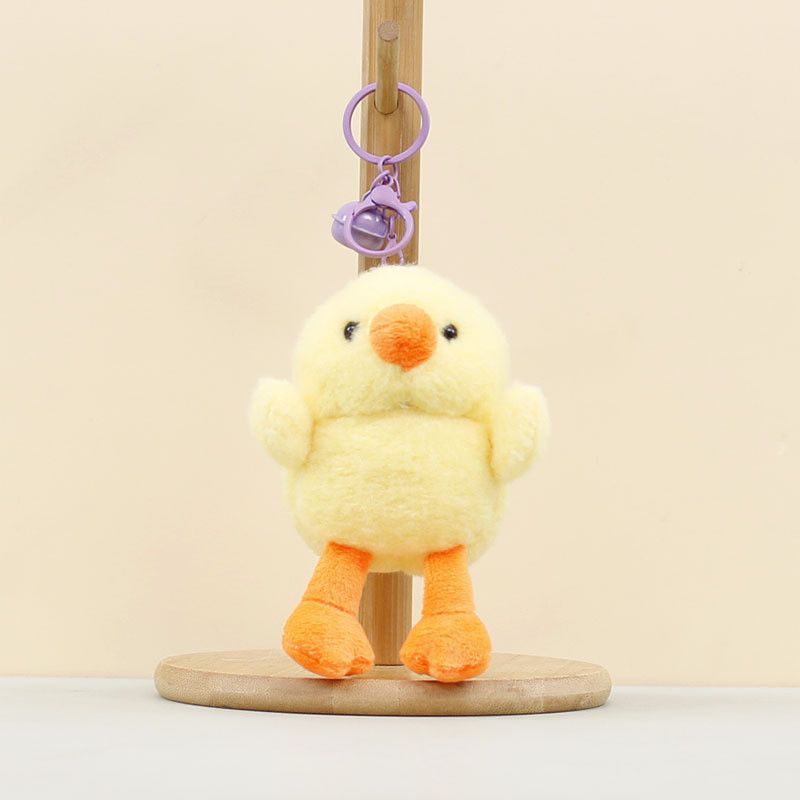 Chicken Yellow Cute Plush Toy With Keychain For Bag Decoration Collectible Use And_voghion.com