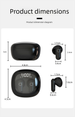 MOGCO Wireless Bluetooth Headset 8002-SK37 New 2025 High Sound Quality Semi-in-ear Noise Reduction Game Sports_voghion.com