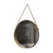 Espelho de parede redondo com moldura dourada – 25 cm de diâmetro, espelho decorativo para banheiro, quarto e para presentear._voghion.com