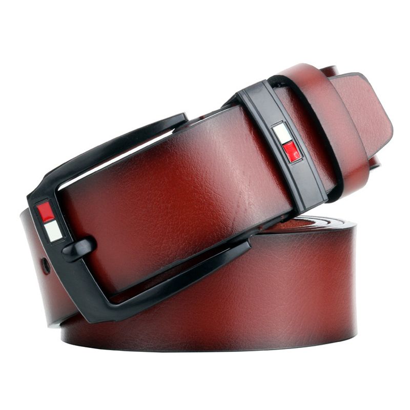 VOOTHOST Fashion Classical Alloy Square Buckle Belts Business Versatile Leisure Belts Black Men Women Jean Pants Waistband V0214_voghion.com