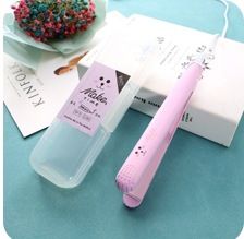 Mini fer à lisser et à boucler 2 en 1 pour franges et ondulations (plaques en céramique à double tension et chauffage rapide)_voghion.com