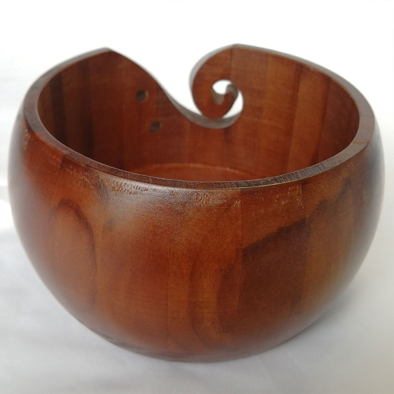 Woolen wool bowl wooden wool bowl textile wool storage bowl circular wooden bowl_voghion.com