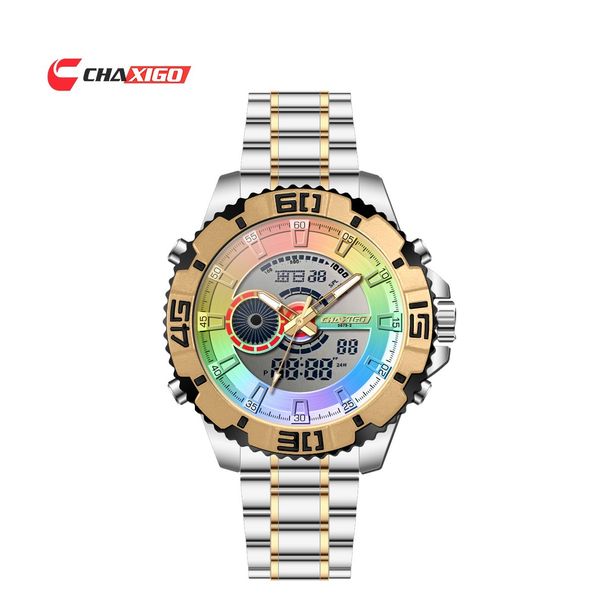 CHAXIGO Multifunctional Men's Watch Fully Automatic Men's Watch Luminous Electronic Watch_voghion.com