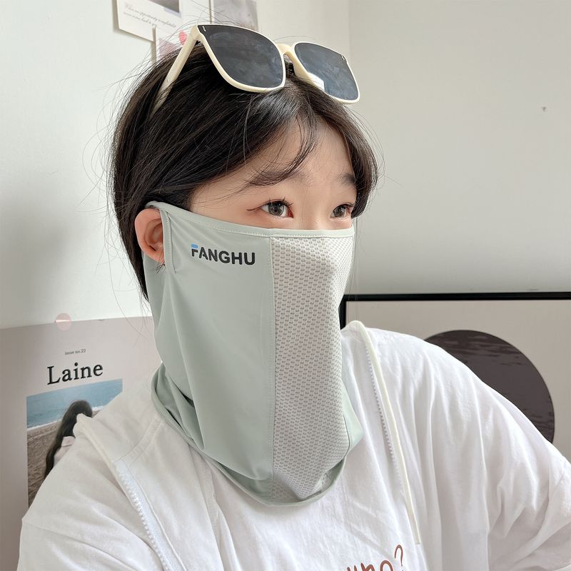 LazyZoom Nieuwe Full Face Sun Neck Guard voor dames, UV-bescherming, ademend dun outdoor fietsmasker voor heren_voghion.com