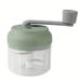 Manual Food Processor Hand Crank Meat Mincer Garlic Chopper Vegetable Cutter Stainless Steel Blades Durable PP Body No Electricity Needed_voghion.com