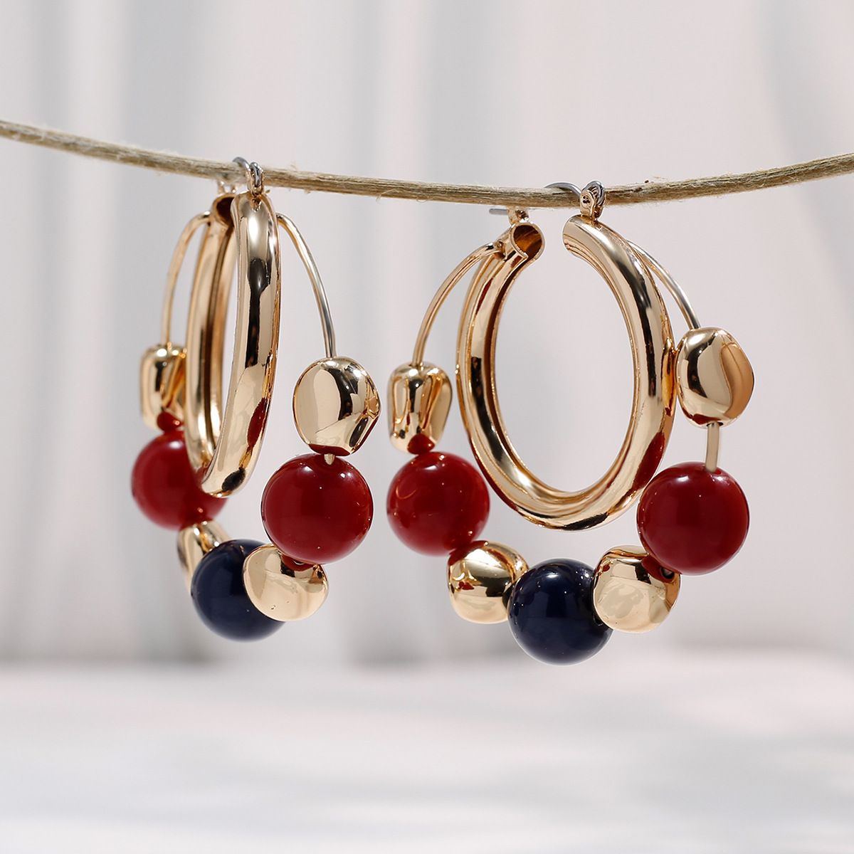 Nuovi orecchini misti con perline alla moda, gioielli Qingdao_voghion.com