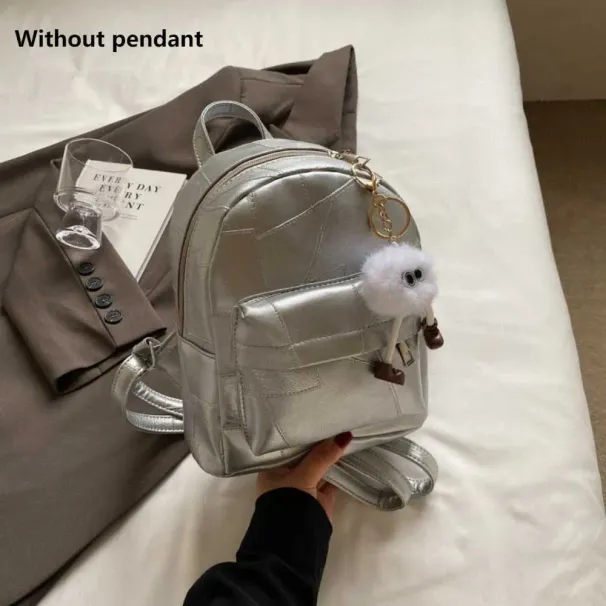 Mini damerygsæk i PU-læder, sød lille, hvid rygsæk, sort, rygsække til teenagepiger, moderigtig rygsæk_voghion.com