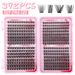 False Eyelashes Single Cluster Segmented False Eyelash Book Set Natural Thick Versatile C Curved Curled Eyelashes_voghion.com