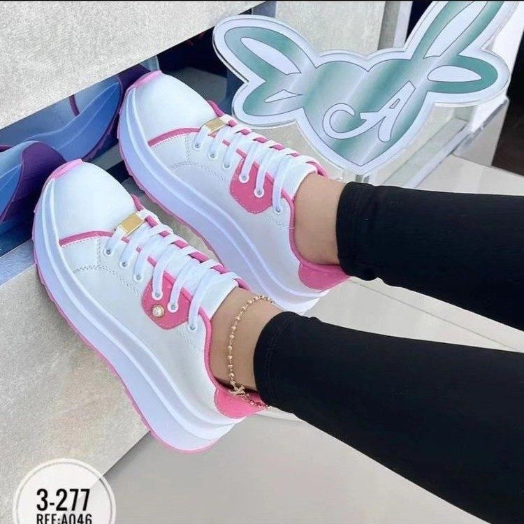Women's plus-size platform casual single-shoe sneakers_voghion.com