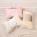 Nordic Lumbar Pillow Cover With Fur & Sequins - Decorative Cushion Case For Sofa/Bay Window_voghion.com